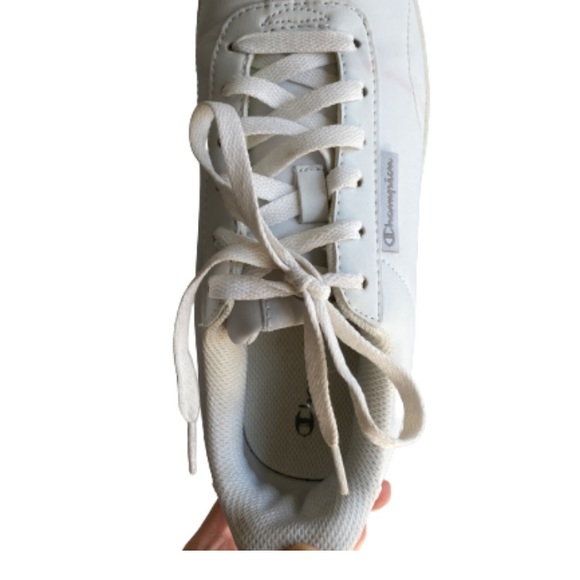 CHAMPION | round toe white lace up sneakers - Picture 3 of 6